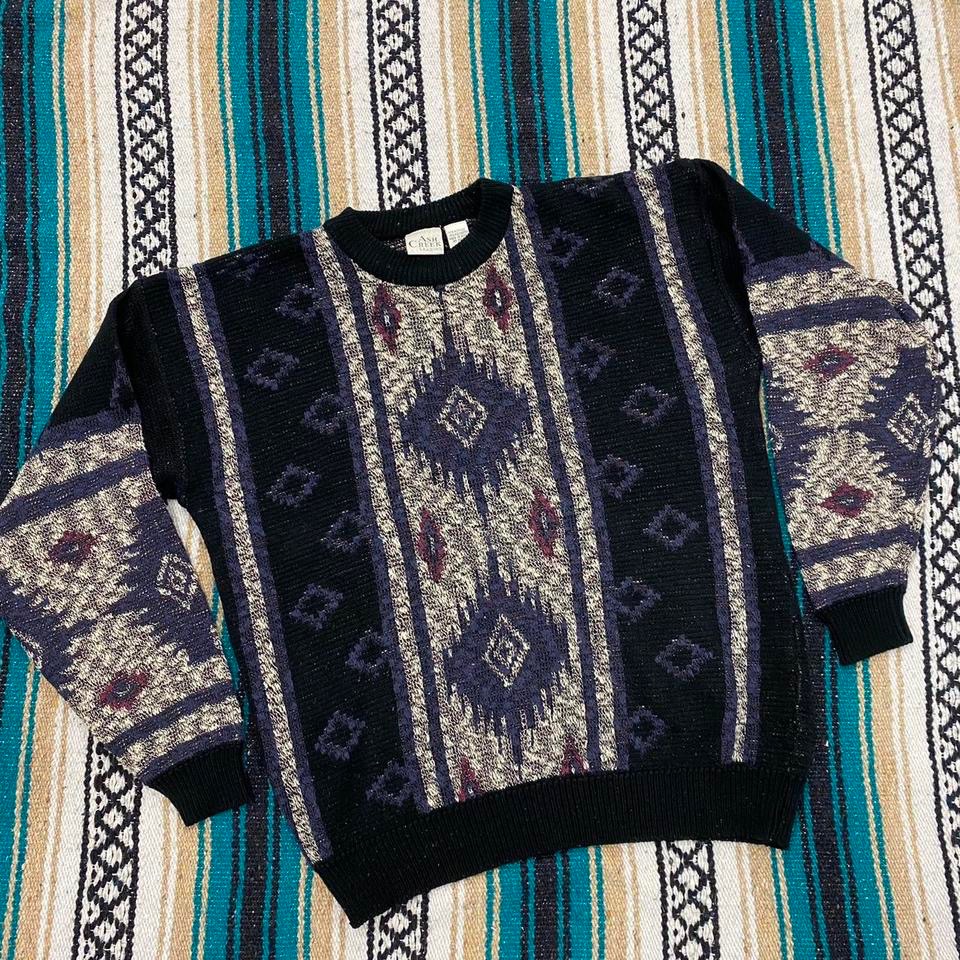 Vintage 90s Cozy Sweater 8218 Blend Acrylic Polyester Ash Creek Trading Brand